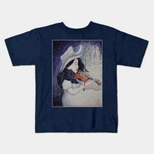 Woman's Autumnal Twilight Serenade Kids T-Shirt